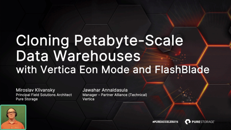 Deliver Real Time Analytics & Insights with Pure and Vertica Data ...