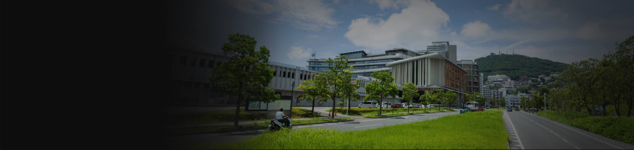 Urban Landscape with Greenery and Buildings
