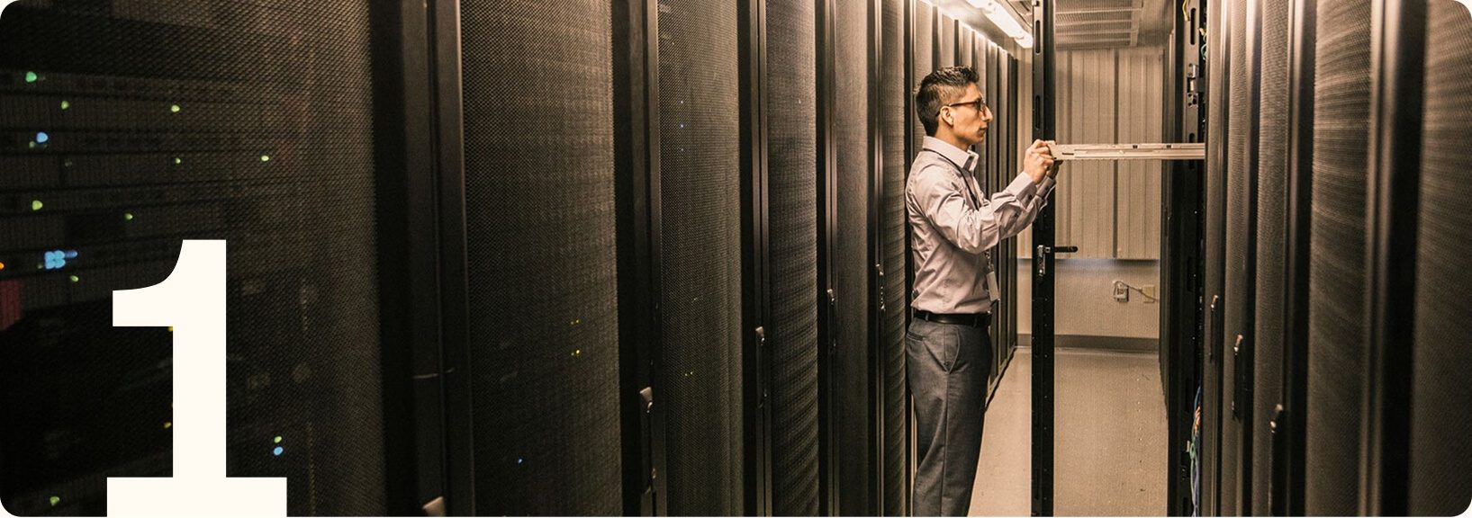 Data Center Technician at Work