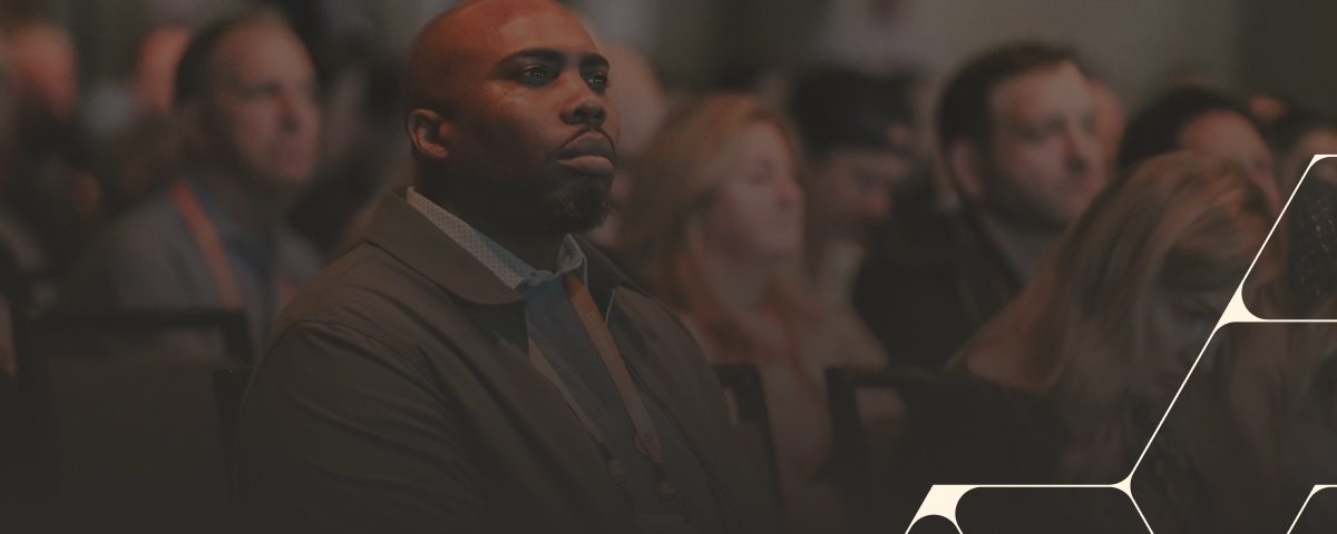Audience engaged at a conference event