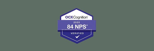 OCX Cognition verified badge for Everpure's 84 Net Promoter Score