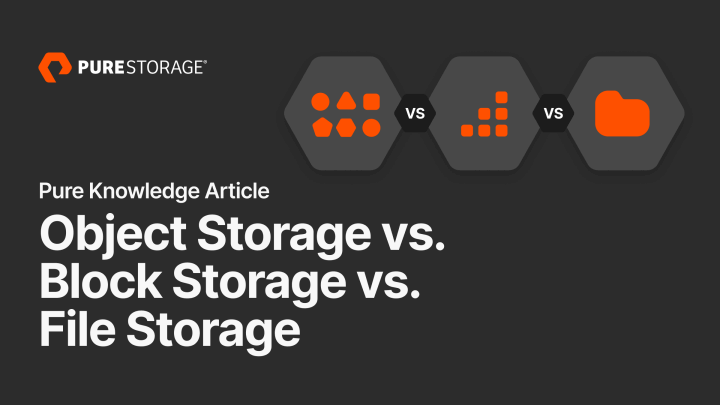 Block Vs File Data Object Storage vs. Block Storage vs. File Storage? | Everpure