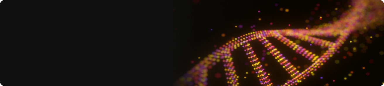 Abstract representation of a DNA double helix