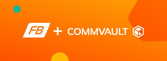 FlashBlade + Commvault partnership logo