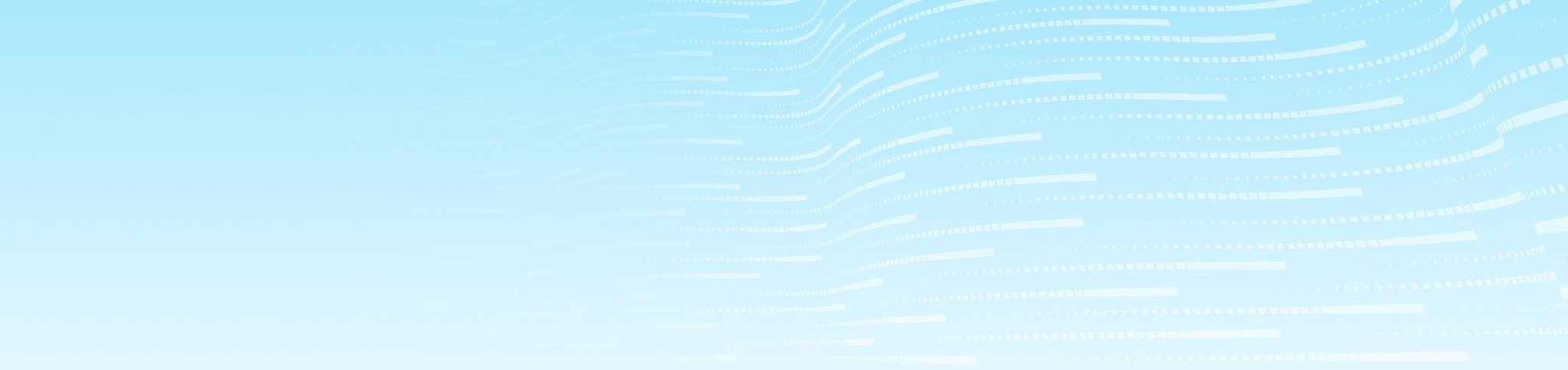 Light blue gradient background with flowing white dotted lines creating a dynamic wave-like pattern.