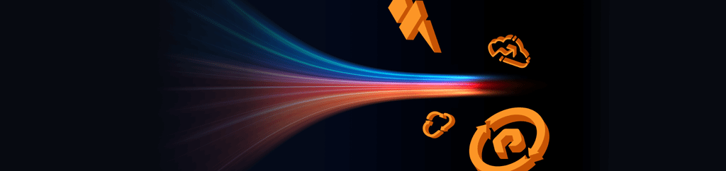 Abstract digital design with dynamic lines and technology symbols