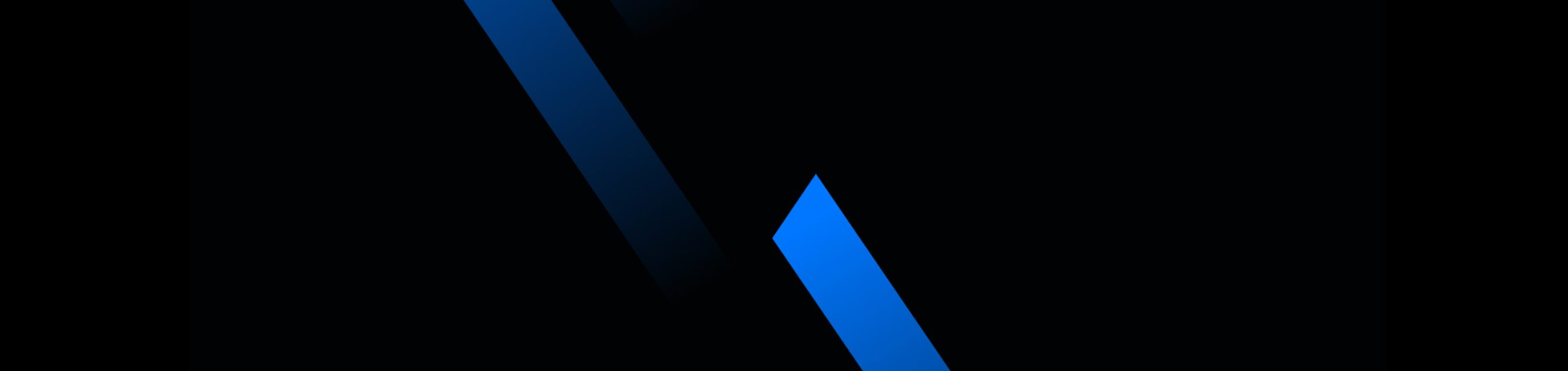 Dynamic Blue Stripes Against a Dark Backdrop
