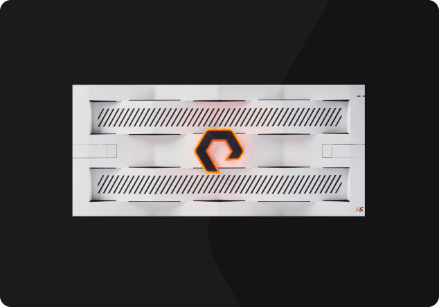 FlashBlade S product unit, the only scale-out storage platform that efficiently powers your modern unstructured data needs.