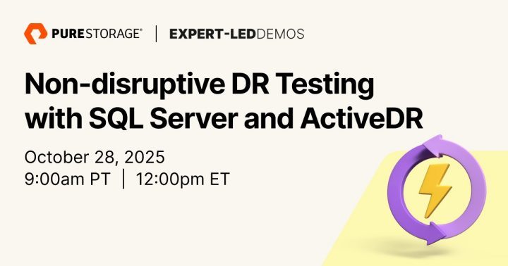 Non-disruptive DR Testing with SQL Server and ActiveDR | Everpure
